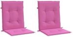 vidaXL Niedriglehner-Auflagen 2 Stk Rosa Stoff 361334