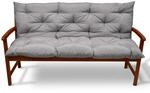 Beautissu Flair BR Bankauflage 120x50cm Hellgrau