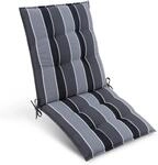 Beautissu Sun-NL Niederlehner 105x50x8cm Anthrazit-Gestreift