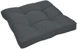 Beautissu Xluna Loungekissen Sitz 50x50x10cm Graphitgrau