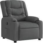 vidaXL Relaxsessel Dunkelgrau Stoff 374128