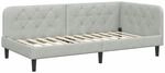 vidaXL Eckbettgestell mit Kopfteil Hellgrau 100 x 200 cm Samt 42016616