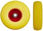 Relaxdays 2er Sackkarrenrad Set Stahl Gelb Rot Pannensicher 26 cm x 8,5 cm