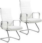 Svita Office Comfort 2er Set Besucherstuhl Freischwinger Mit Armlehne HB Kunstleder
