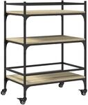 vidaXL K&uuml;chenwagen Sonoma-Eiche 65x40x86,5 cm Holzwerkstoff 842397