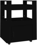 vidaXL K&uuml;chenwagen Schwarz 60x45x80 cm Holzwerkstoff 816825