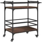 vidaXL K&uuml;chenwagen Braun Eichen-Optik 82x40x78,5 cm Holzwerkstoff 842365