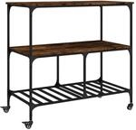 vidaXL K&uuml;chenwagen R&auml;uchereiche 100x50x95 cm Holzwerkstoff 842308