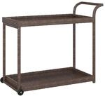 vidaXL Barwagen Braun 100x45x83 cm Poly Rattan
