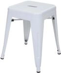 MCW Hocker A73 Metall Wei&szlig;