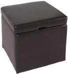 MCW Sitzhocker Carrara Braun 45x44x44cm