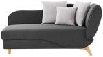 Vente-unique Recamiere Mit Schlaffunktion Penelope Anthrazitgrau 160 cm