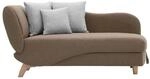 Vente-unique Recamiere Mit Schlaffunktion Penelope Braun 160 cm