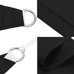 vidaXL Sonnensegel Schwarz 2x2x2 m 100% Polyester Oxford 4001156