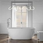 Bernstein Freistehende Badewanne JAZZ PLUS 2.0 Wei&szlig; Gl&auml;nzend 160x75x59 cm