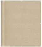 vidaXL Balkon-Sichtschutz Beige 120x700 cm 100 % Polyester-Oxford 4000186