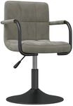 vidaXL Barhocker Hellgrau Samt 334606