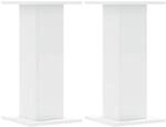 vidaXL Pflanzenst&auml;nder 2 Stk Wei&szlig; 30x30x60 cm Holzwerkstoff 3307855
