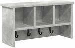 vidaXL Wandmontierter Kleiderst&auml;nder Betongrau 50 x 16 x 26 cm 874310