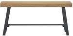 vidaXL Bank 110 cm Massivholz Teak