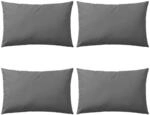 vidaXL Gartenkissen 4 Stk 60 x 40 cm Grau 132305