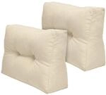 Beautissu ECO Elements Palettenkissen R&uuml;cken 60x40x20cm Natur 2tlg