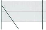 vidaXL Zaunpfosten Gr&uuml;n 100 x 1 m 16 x 16 mm Maschen Stahl und PVC 3351791