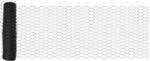 vidaXL Hexagonzaun Grau 0,4 x 25 m PVC 42005516
