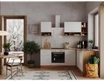 Respekta Winkelk&uuml;che BEKBL220EWC 220 x 172 cm Wei&szlig;-Wildeiche Nachbildung