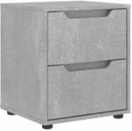 vidaXL Nachttisch VISNES Betongrau 45x40x50 cm Holzwerkstoff 4108282