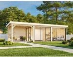 Palmako Pavillon Lenna Set 417 Slide 876 x 300 cm Lackiert Wei&szlig; FSC&reg;