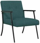 vidaXL Sessel Dunkelgr&uuml;n 59 x 75 x 78 cm Stoff 42017694