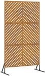vidaXL Sichtschutz Grau 100 x 50 x 180 cm Stahl 868548