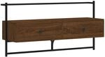vidaXL TV-Wandschrank Braun Eiche 100,5x30x51 cm Holzwerkstoff