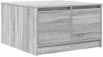 vidaXL Couchtisch mit Schubladen Grau Sonoma 70,5x70x40 cm 3328413