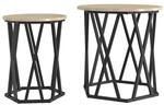 vidaXL Couchtisch 2 Stk Sonoma-Eiche 50 x 50 x 50 cm 868262