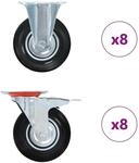 vidaXL 16 Stk Rollen 125 mm 278048