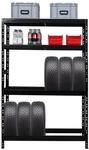 PROREGAL Reifenregal Tiger HxBxT 180 x 120 x 40 cm Bis Zu 12 Reifen auf 2 Ebene Und 2