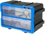 HMF STK200-01-05 Sortierbox F&uuml;r Kleinteile Mit 2 Schubladen Erweiterbarer