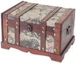 HMF 6408-129 Schatztruhe Schatzkiste Holztruhe 29 x 20 x 17 cm Klein Amerika