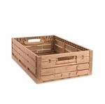 PROREGAL Klappbox Active Lock Holzdekor HxBxT 16,5x40x60cm Braun 33,2 Liter Kiste
