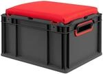 PROREGAL Eurobox Nextgen Seat Box Rot HxBxT 26,5x30x40cm 20 Liter Griffe Offen