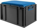 PROREGAL Eurobox Nextgen Seat Box Blau HxBxT 36,5x40x60cm 65 Liter Griffe Geschlossen