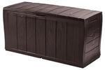 PROREGAL 300L Gartenbox LxBxH 117 x 45 x 57 cm 300 Liter mit Deckel Braun Max.