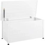 Beliani Truhe CAMPALTO Weiss 60x123x60