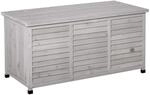 Outsunny Gartenbox Wetterbest&auml;ndig 127 x 56 x 60 cm Grau
