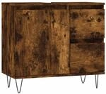 vidaXL Badschrank R&auml;uchereiche 65x33x60 cm Holzwerkstoff 831609