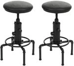MCW Barhocker N23 2er-Set Schwarz
