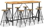 vidaXL 9 Tlg Bar-Set Massivholz Akazie und Altholz 3053442