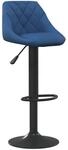 vidaXL Barhocker Blau Samt 335342